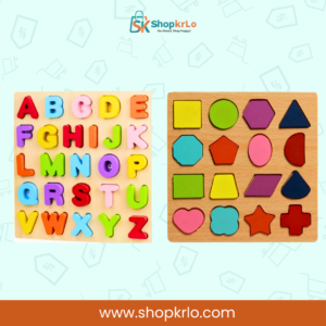 Capital letter pieces arranged on board to support ABC recognition practice