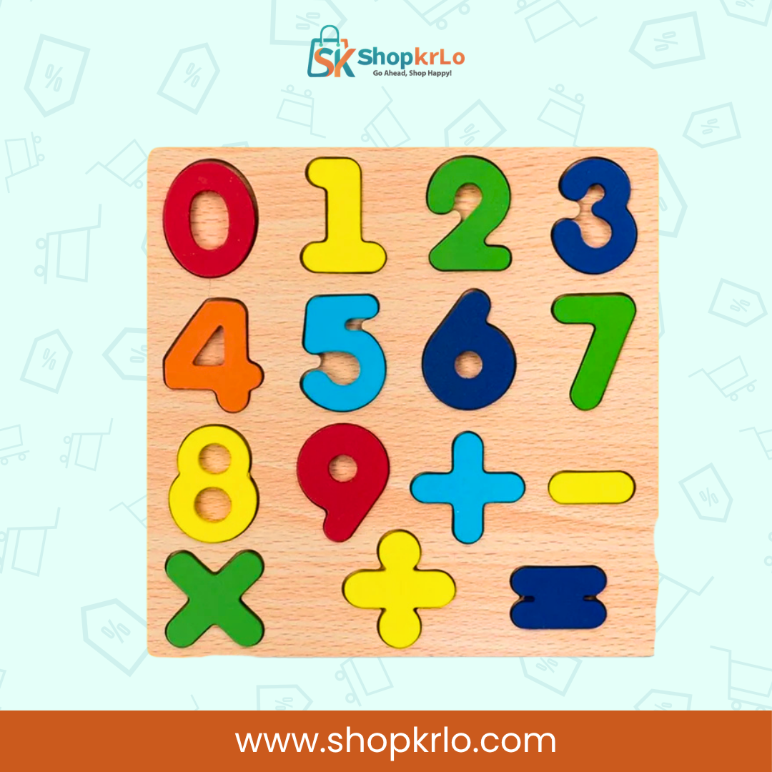 3-Pack Wooden Learning Puzzle Mega Bundle for Kids (7.8") - Image 2