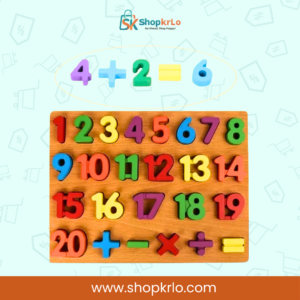11.6 inch wooden board size shown for kids learning maths