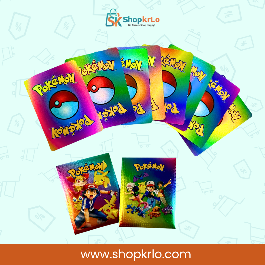 Cards spread showing multicolour foil-style shine and vibrant character designs.