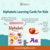 Front packaging of Alphabets Learning Cards For Kids with fifty-two flashcards