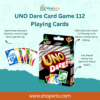 UNO Dare Card Game box with 112 colourful family playing cards