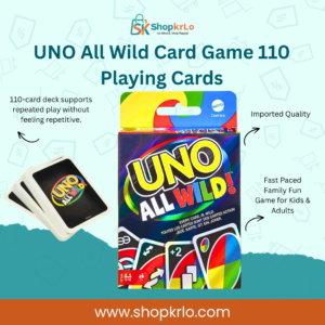 UNO All Wild Card Game 110 Playing Cards retail box front view