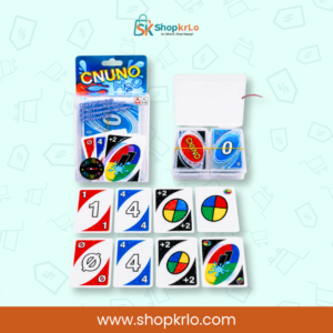 Colourful number and action cards showing reusable waterproof plastic card design
