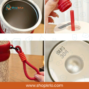 SUS 304 stainless-steel interior of reusable blush pink drinking tumbler