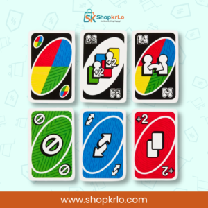 Special UNO team action cards featuring swap, draw and wild symbols