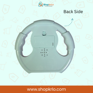 Rear view showing Doraemon Musical Piano Toy battery compartment and rounded grip