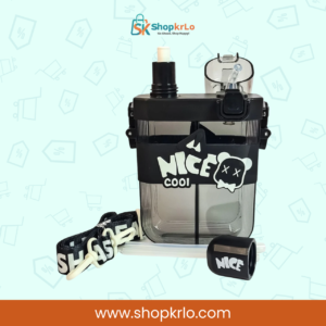 Open top showing two drinking spouts and separate straw compartments