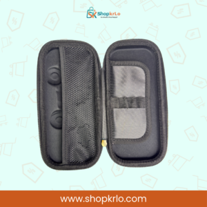Open Adventure Car Geometry Box showing mesh pocket and elastic stationery holders